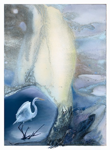Egret-Escape-by-VLee.jpg (367x500), by Victoria Lee Shepard